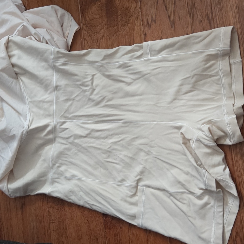 Cream Layered Dress Sz M - Picture 3 of 3